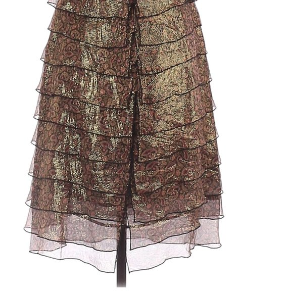 Adrianna Paisley metallic silk Cocktail Dress - Picture 6 of 8